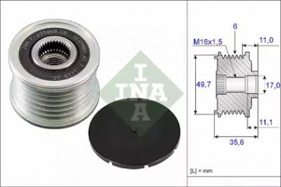 WILMINK GROUP wg1253662 -  Механизм свободного хода генератора